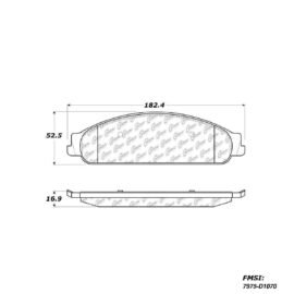 CENTRIC PARTS METALLIC PAD