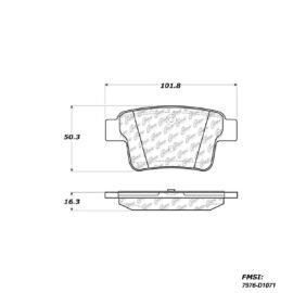 CENTRIC PARTS METALLIC PAD