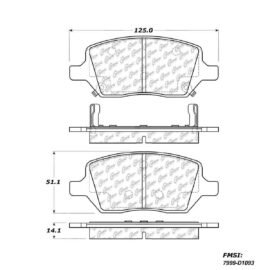 CENTRIC PARTS METALLIC PAD