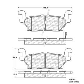 CENTRIC PARTS METALLIC PAD