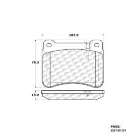 CENTRIC PARTS METALLIC PAD