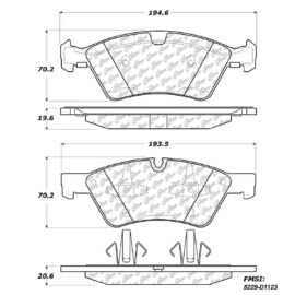 CENTRIC PARTS METALLIC PAD