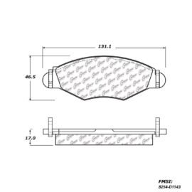 CENTRIC PARTS METALLIC PAD