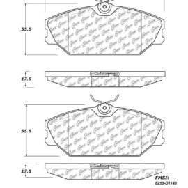 CENTRIC PARTS METALLIC PAD