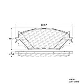 CENTRIC PARTS METALLIC PAD