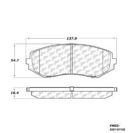 CENTRIC PARTS METALLIC PAD