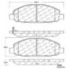 CENTRIC PARTS METALLIC PAD