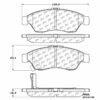 CENTRIC PARTS METALLIC PAD