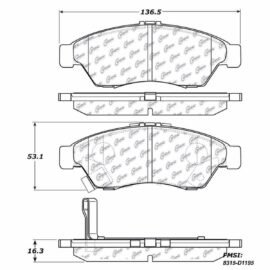 CENTRIC PARTS METALLIC PAD