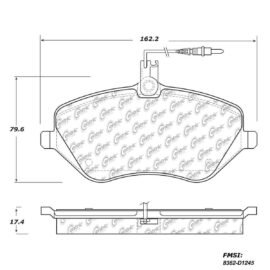 CENTRIC PARTS METALLIC PAD