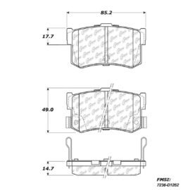CENTRIC PARTS METALLIC PAD
