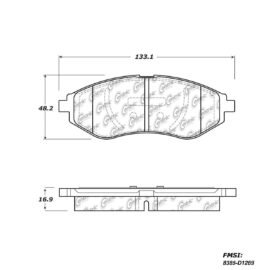CENTRIC PARTS METALLIC PAD