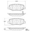 CENTRIC PARTS METALLIC PAD