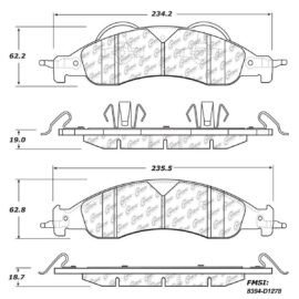CENTRIC PARTS METALLIC PAD