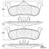 CENTRIC PARTS METALLIC PAD