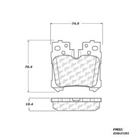 CENTRIC PARTS METALLIC PAD