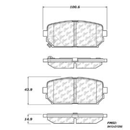 CENTRIC PARTS METALLIC PAD