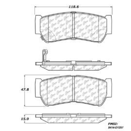 CENTRIC PARTS METALLIC PAD
