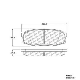 CENTRIC PARTS METALLIC PAD