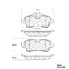 CENTRIC PARTS METALLIC PAD