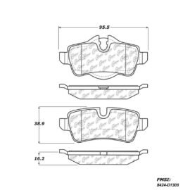 CENTRIC PARTS METALLIC PAD