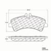 CENTRIC PARTS METALLIC PAD