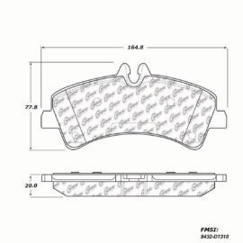 CENTRIC PARTS METALLIC PAD
