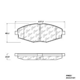 CENTRIC PARTS METALLIC PAD
