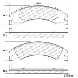 CENTRIC PARTS METALLIC PAD