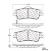 CENTRIC PARTS METALLIC PAD