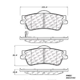 CENTRIC PARTS METALLIC PAD