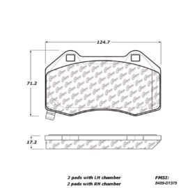 CENTRIC PARTS METALLIC PAD