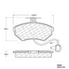 CENTRIC PARTS METALLIC PAD
