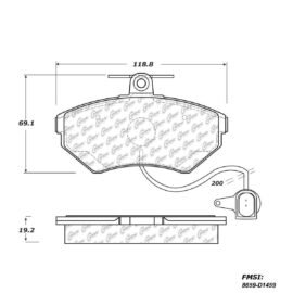 CENTRIC PARTS METALLIC PAD