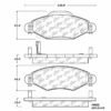 CENTRIC PARTS METALLIC PAD