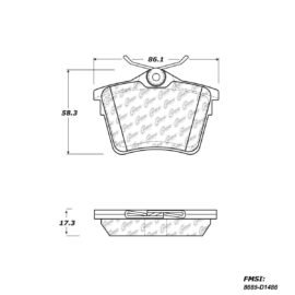 CENTRIC PARTS METALLIC PAD