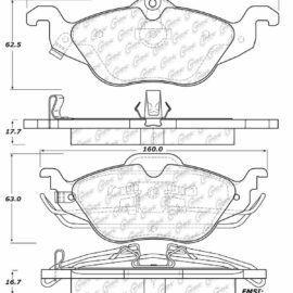 CENTRIC PARTS METALLIC PAD