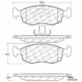 CENTRIC PARTS METALLIC PAD
