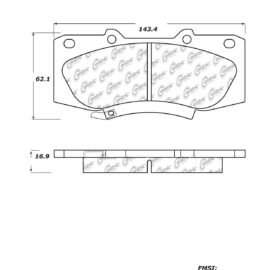 CENTRIC PARTS METALLIC PAD