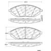 CENTRIC PARTS METALLIC PAD