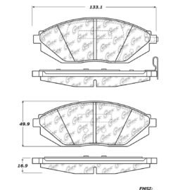 CENTRIC PARTS METALLIC PAD