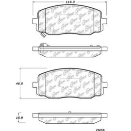 CENTRIC PARTS METALLIC PAD