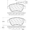 CENTRIC PARTS METALLIC PAD