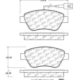 CENTRIC PARTS METALLIC PAD