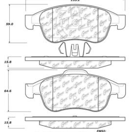 CENTRIC PARTS METALLIC PAD
