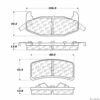 CENTRIC PARTS CERAMIC PAD