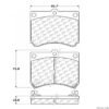 CENTRIC PARTS CERAMIC PAD