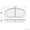 CENTRIC PARTS CERAMIC PAD