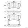 CENTRIC PARTS CERAMIC PAD