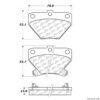 CENTRIC PARTS CERAMIC PAD